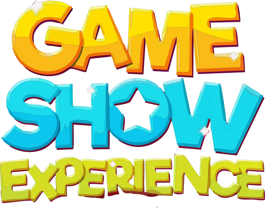 Trivia Game Show in bright word art colors